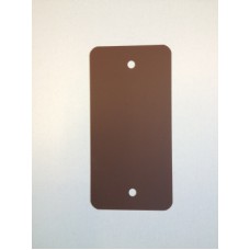 PVC-labels 54x108mm bruin 2 gaten 1000st Td35987120